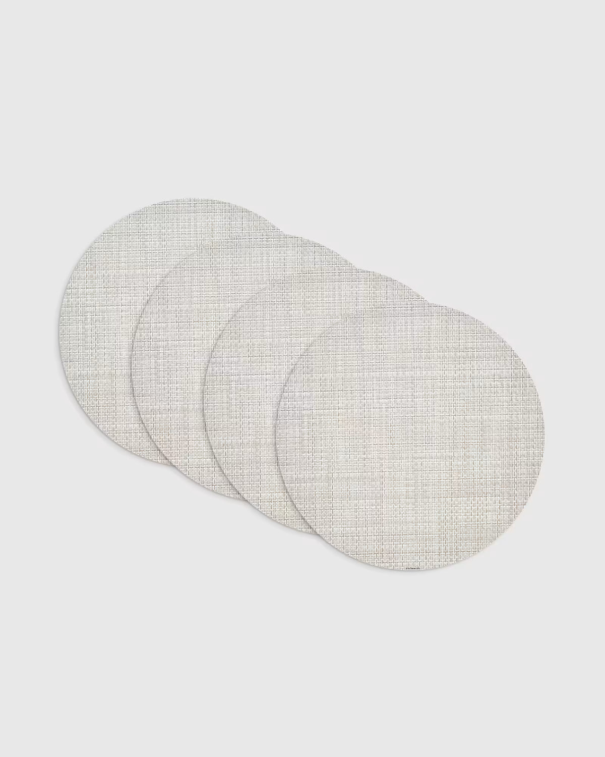 Basketweave Easy-Care Round Placemat, Set of 4 by Chilewich - US 3346