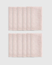 Dusty Mauve/White Stripe