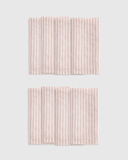 Dusty Mauve/White Stripe