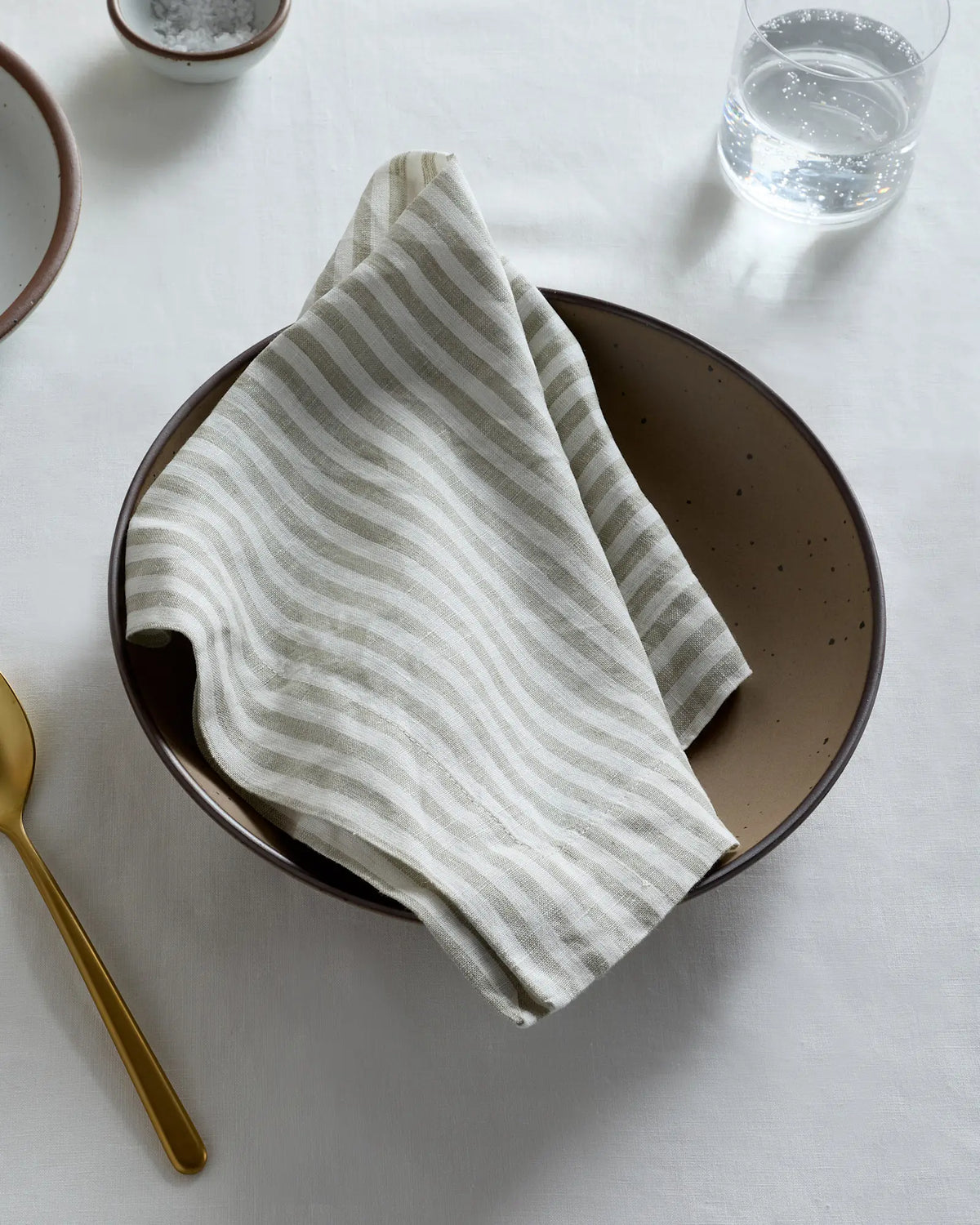 European Linen Wide-Hem Stripe Napkins (Set of 4) - US 6413