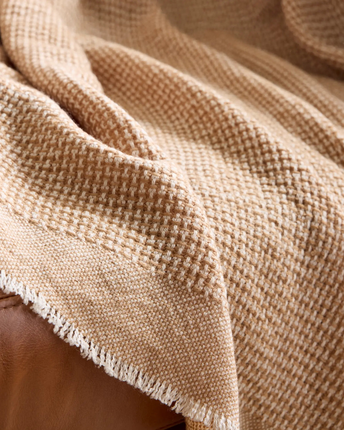 Lightweight Cashmere Wool Patterned Throw - US 6048