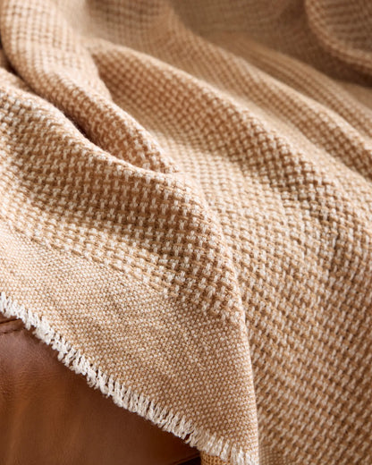 Lightweight Cashmere Wool Patterned Throw - US 6048