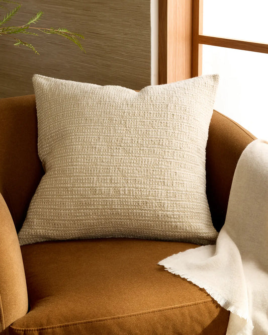 Wool Linen Textured Pillow Cover - US 0072