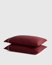 Burgundy/White