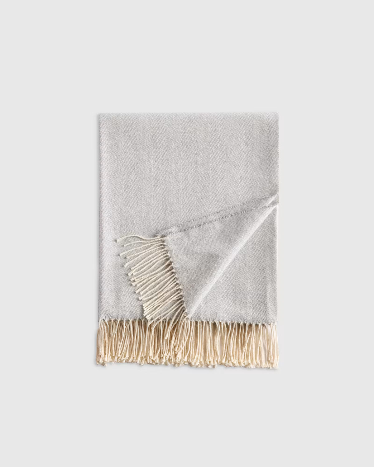 Lightweight Italian Cotton Herringbone Throw - US 9272