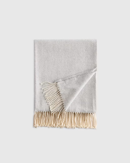 Lightweight Italian Cotton Herringbone Throw - US 9272