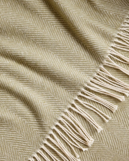 Lightweight Italian Cotton Herringbone Throw - US 9052