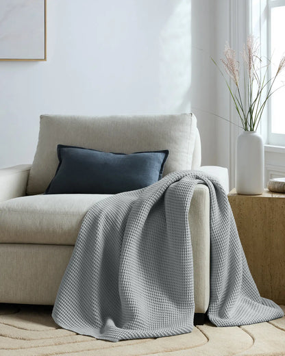 Organic Waffle Throw - US 6228