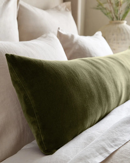 Cotton Velvet Oversized Lumbar Pillow Cover - US 1989