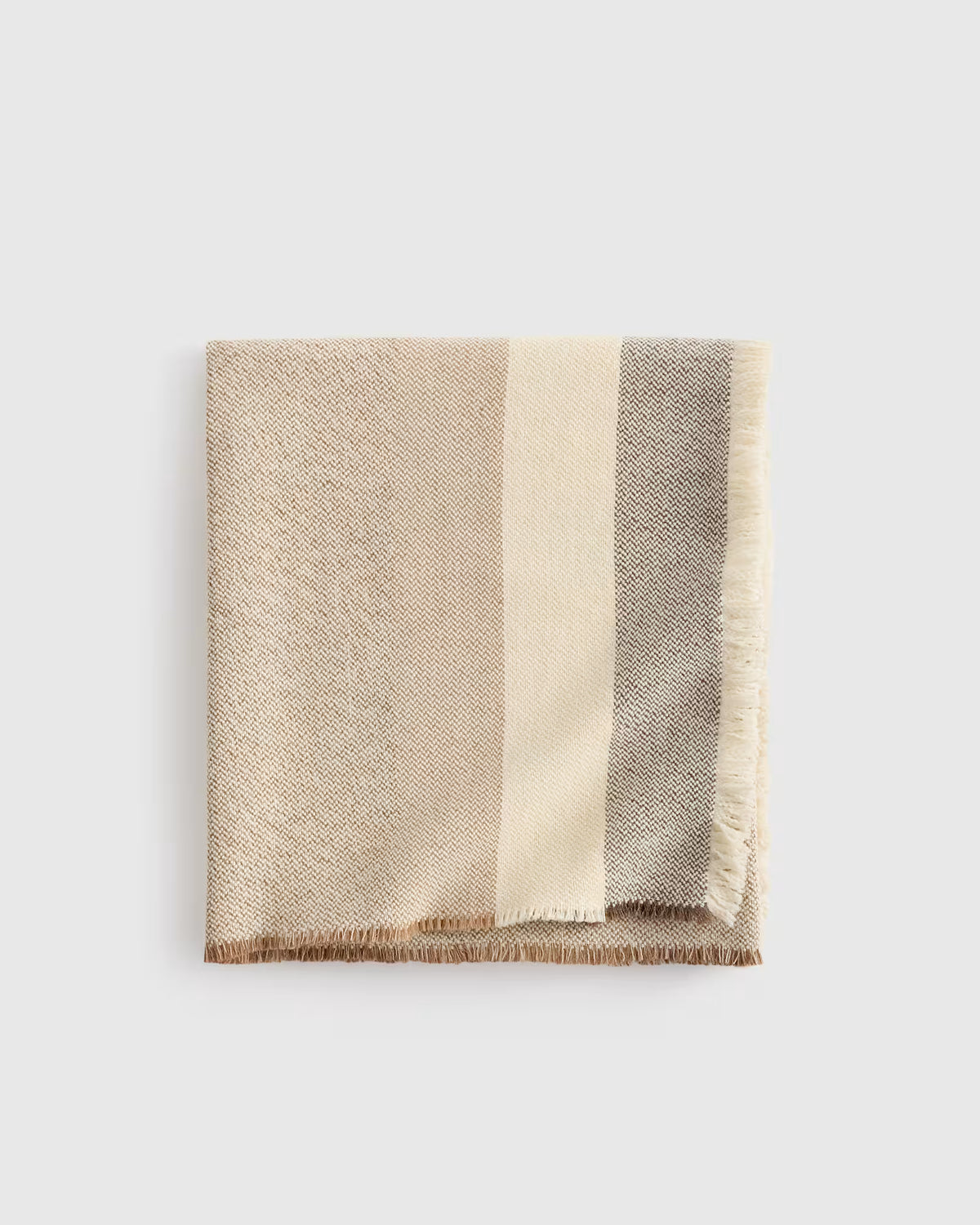 Wool Alpaca Stripe Throw - US 0618