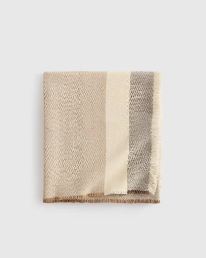 Wool Alpaca Stripe Throw - US 0618