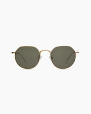 Gold with Green lens