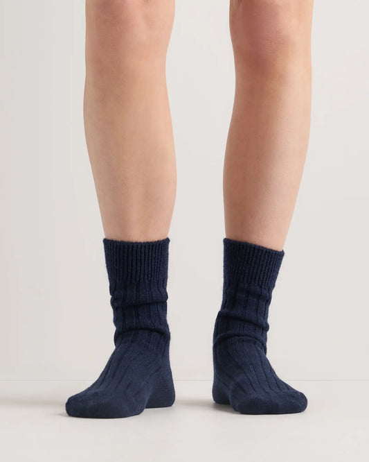 Merino Cashmere Blend Ribbed Crew Sock (3-Pack) - US 0461