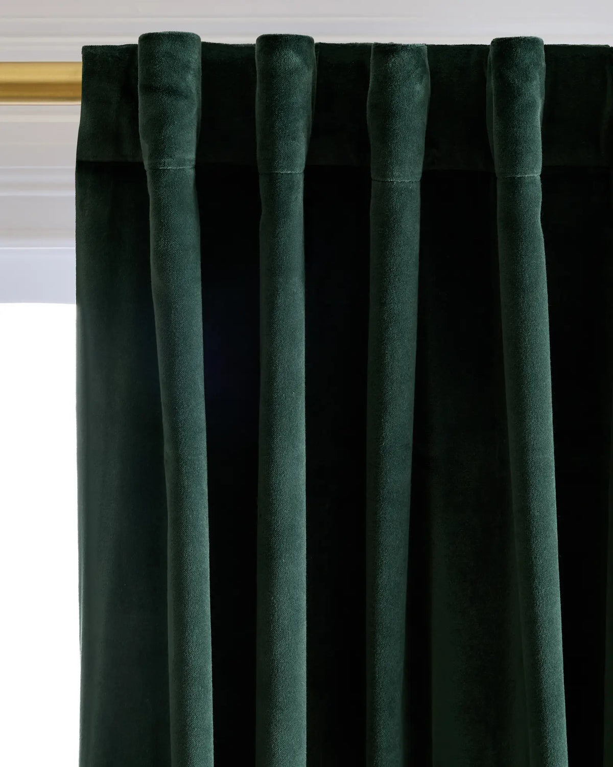 Cotton Velvet Curtain - Single Panel - US 3754