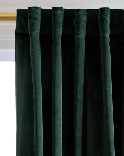 Cotton Velvet Curtain - Single Panel - US 3754