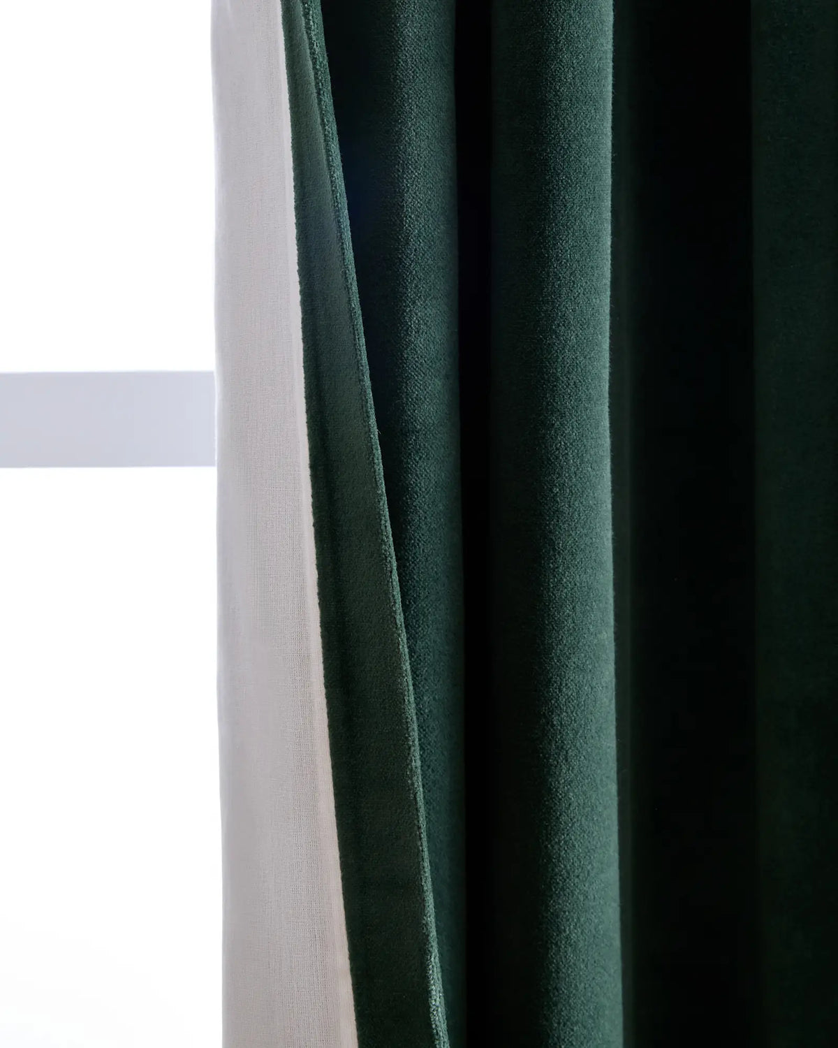 Cotton Velvet Curtain - Single Panel - US 3754