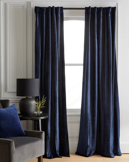 Luster Velvet Room Darkening Curtain - Single Panel - US 8610