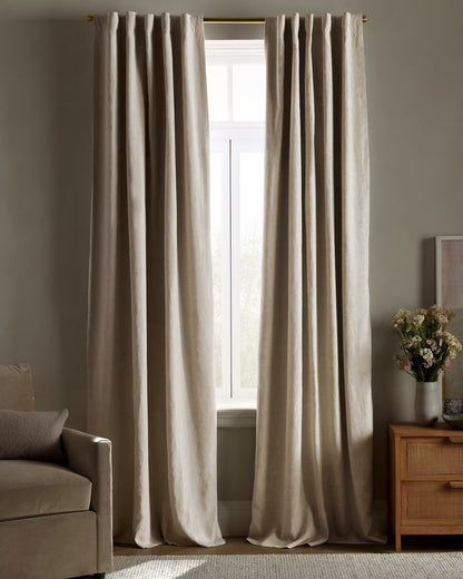 European Linen True Blackout Curtain - Single Panel - US 5725