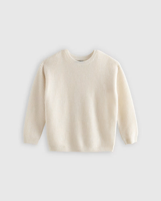 Washable Cashmere Fisherman Tunic Sweater - US 1509