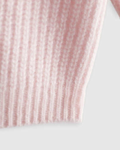 Washable Cashmere Fisherman Tunic Sweater - US 6266