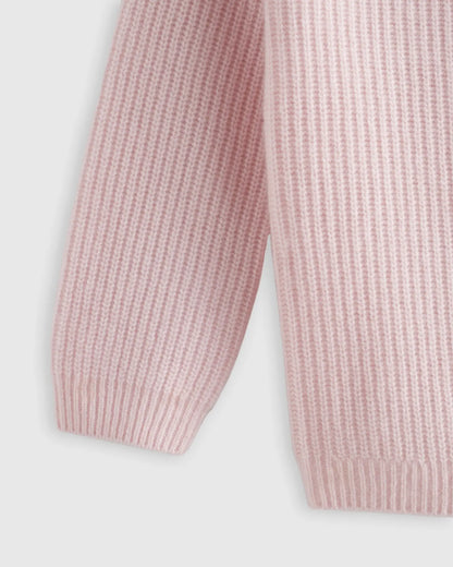 Washable Cashmere Fisherman Tunic Sweater - US 6266