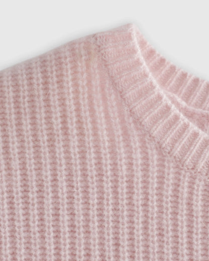 Washable Cashmere Fisherman Tunic Sweater - US 6266