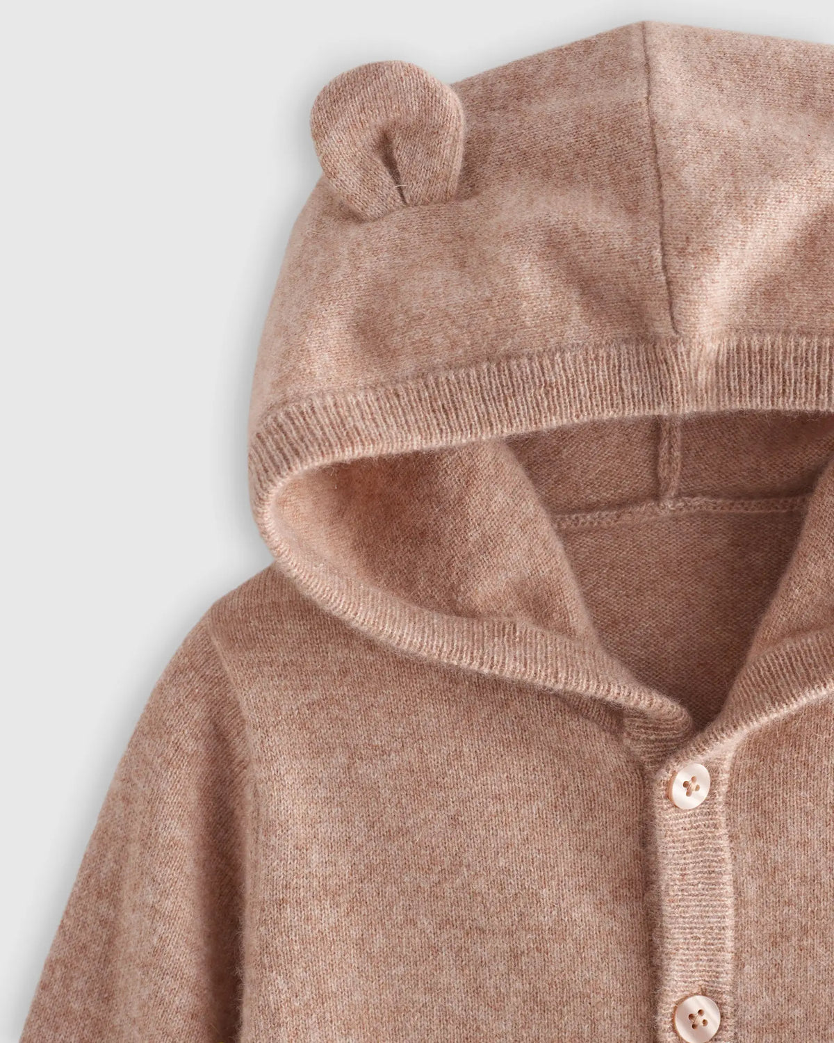 Washable Cashmere Hooded Cardigan - US 5518