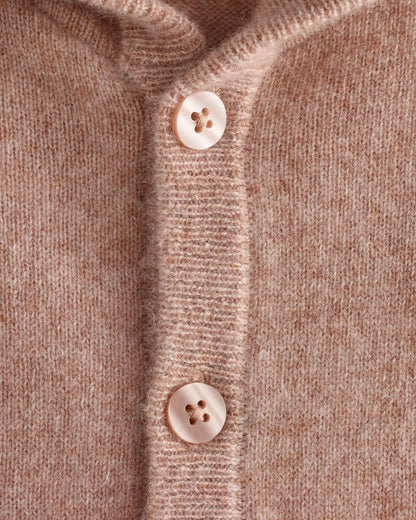 Washable Cashmere Hooded Cardigan - US 5518
