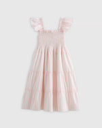 100% Organic Cotton Poplin Smocked Dress - US 2260