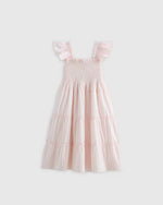 100% Organic Cotton Poplin Smocked Dress - US 6804