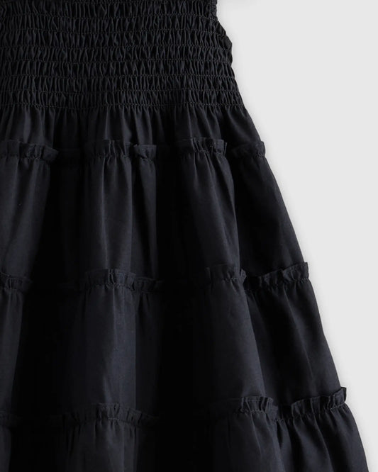 100% Organic Cotton Poplin Smocked Dress - US 9669