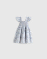 100% Organic Cotton Poplin Smocked Dress - US 3810