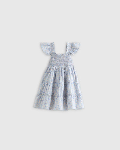 100% Organic Cotton Poplin Smocked Dress - US 3810