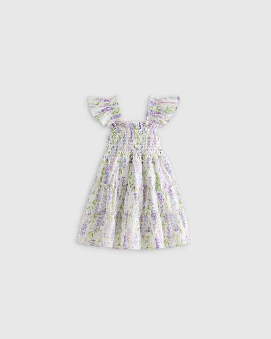 100% Organic Cotton Poplin Smocked Dress - US 2342