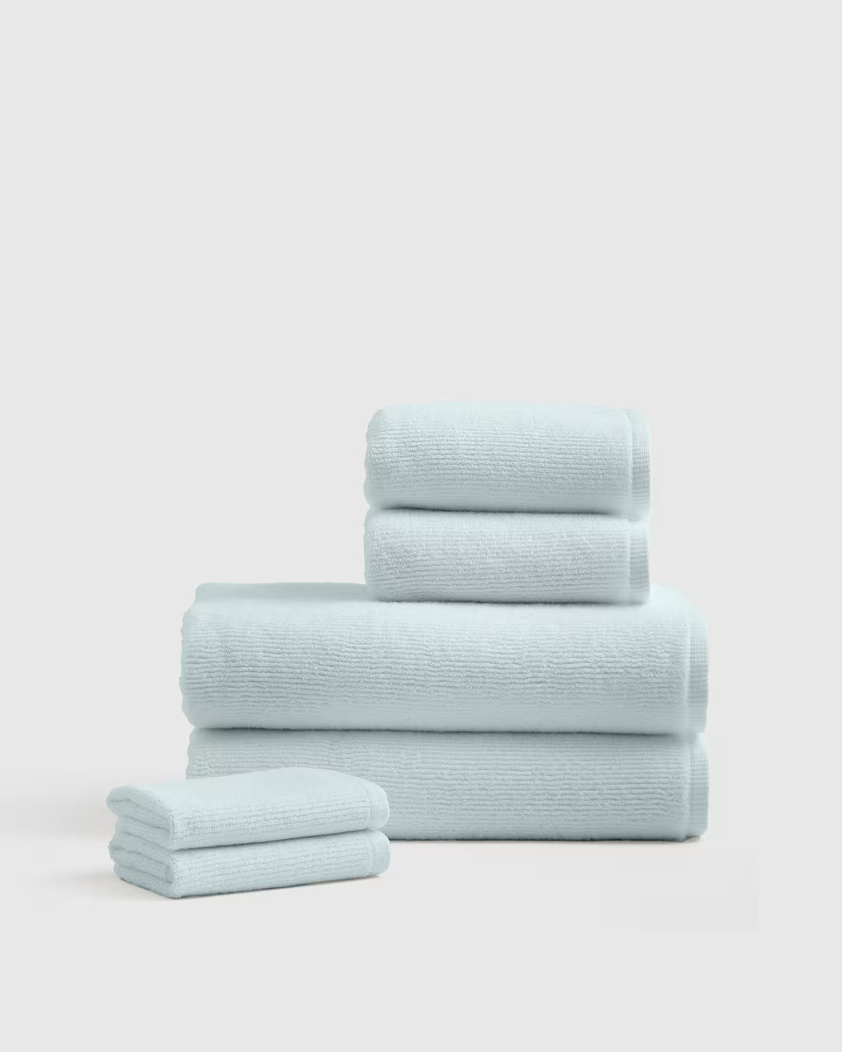 Turkish Ribbed Quick Dry Bath Towel Bundle - US 4059