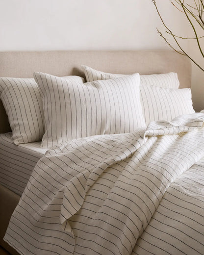European Linen Stripe Sham Set - US 6290