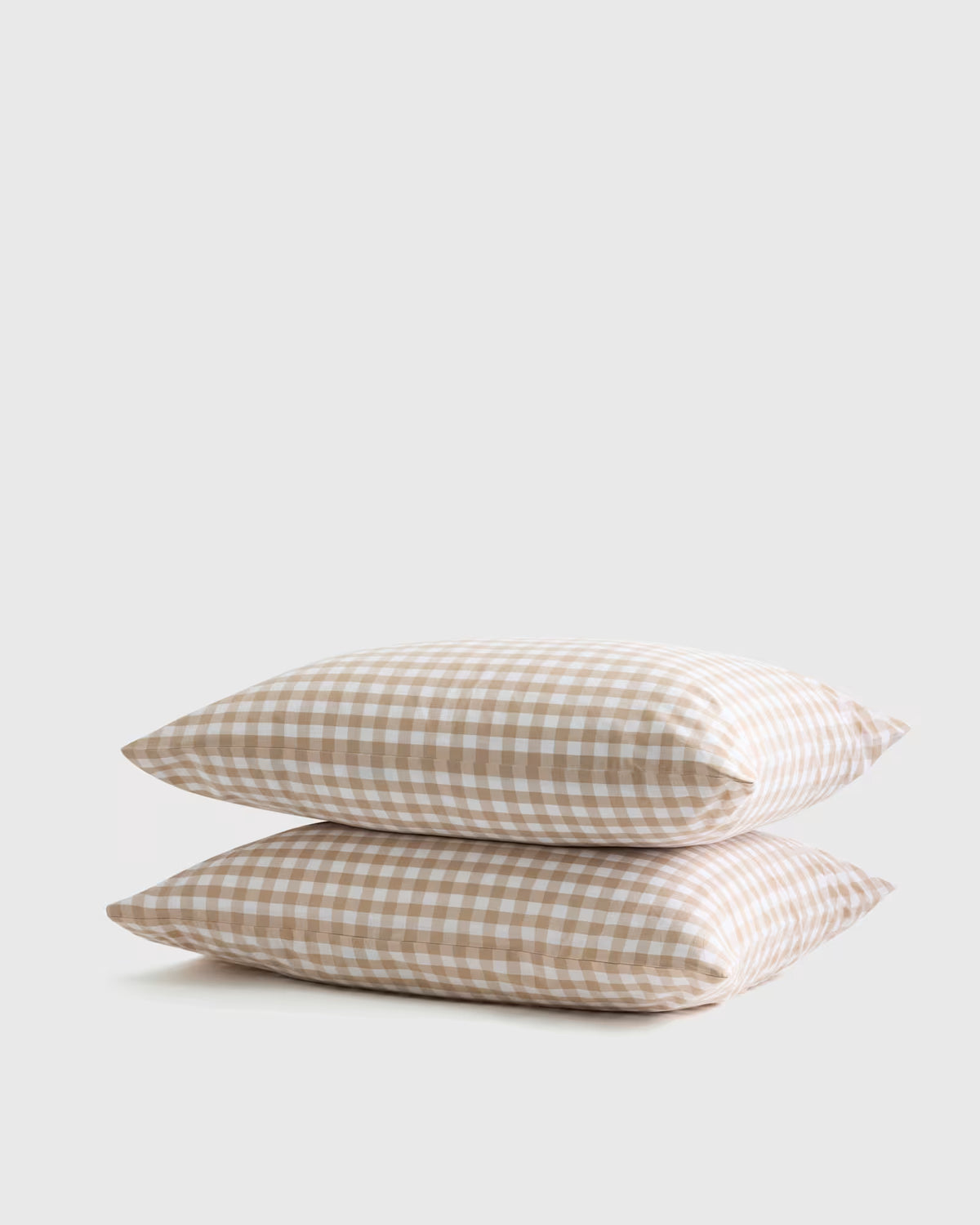 Organic Crisp Percale Gingham Pillowcase Set - US 0669