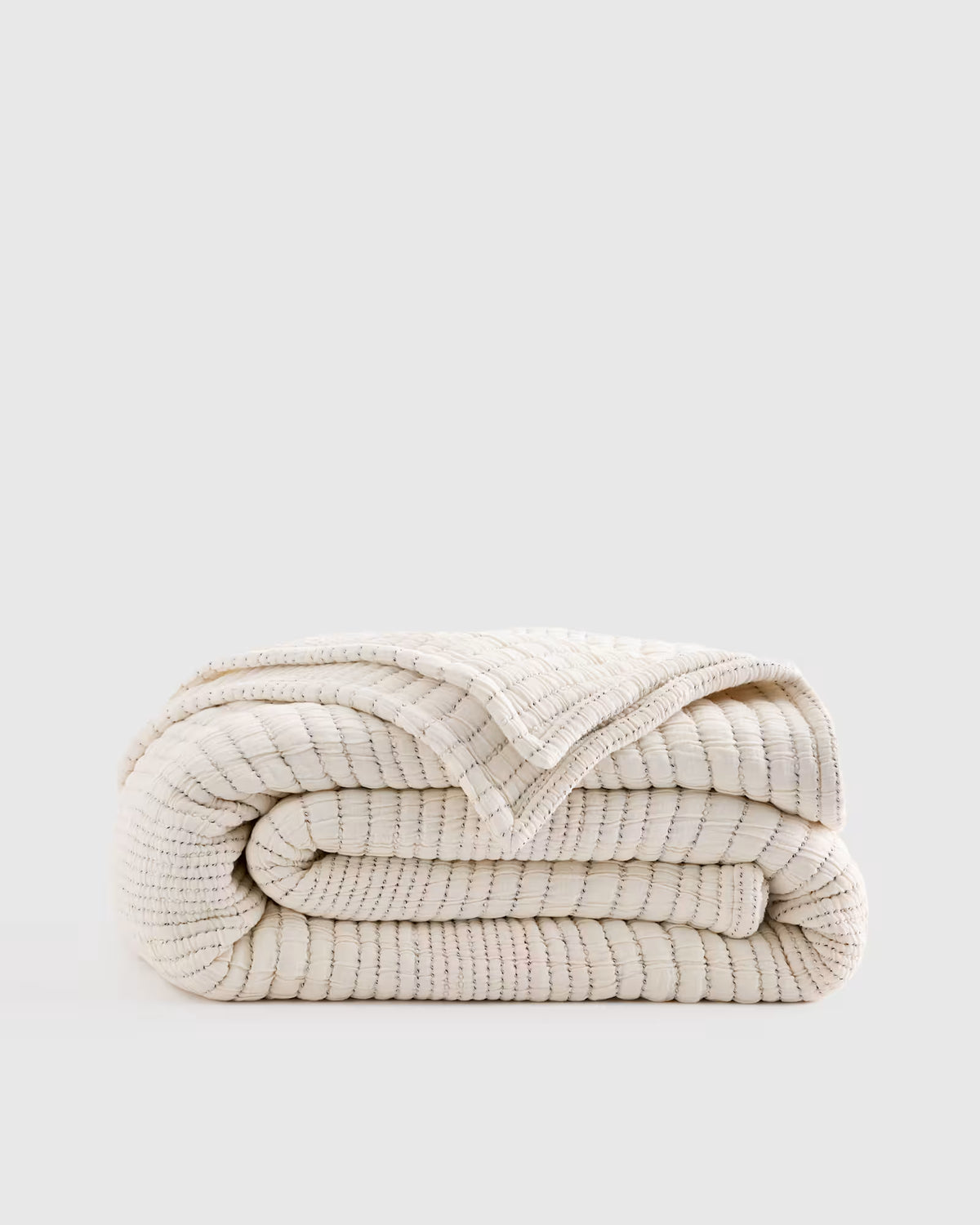 Organic Cotton Channel Stitch Coverlet - US 3596