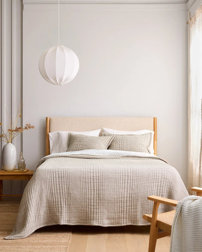 Organic Cotton Channel Stitch Coverlet - US 2327