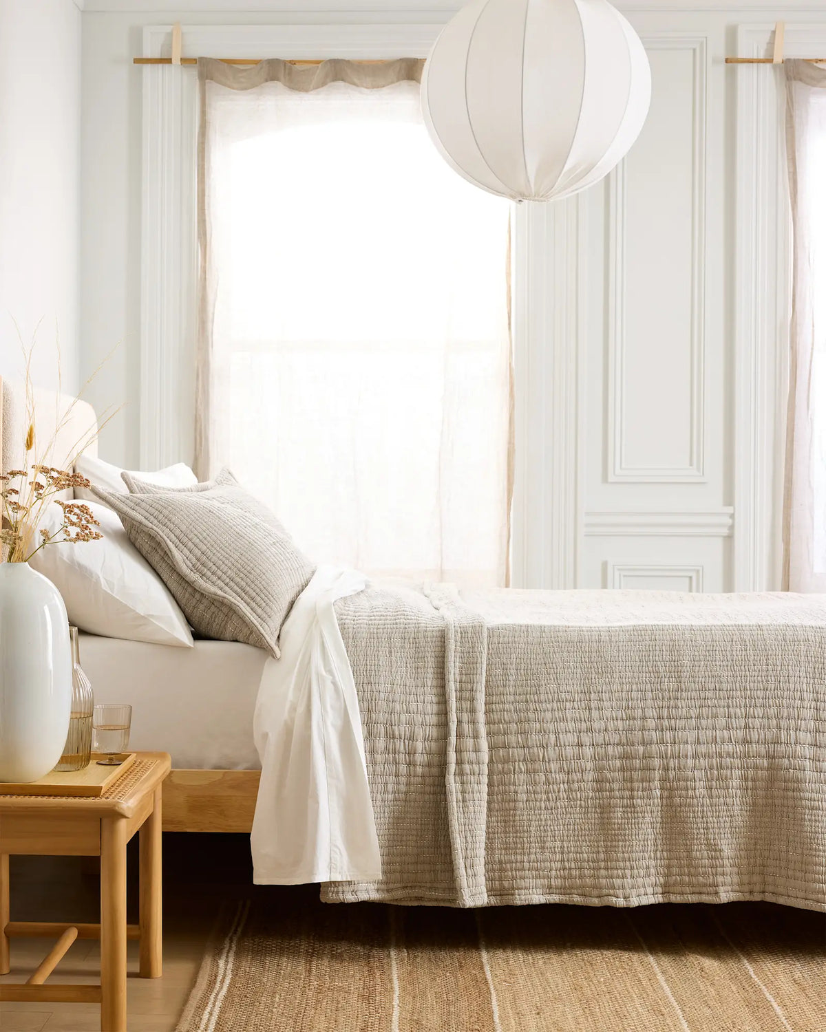 Organic Cotton Channel Stitch Coverlet - US 2327