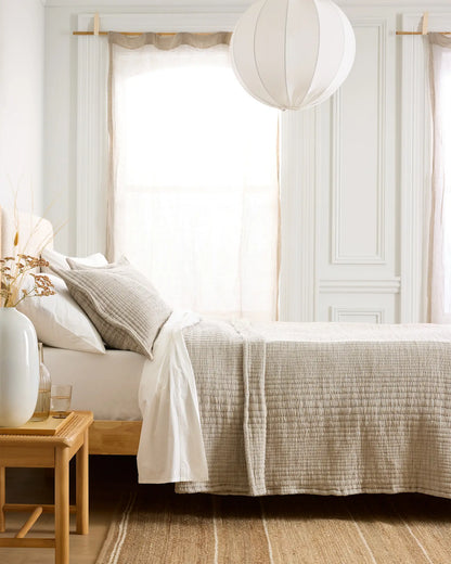 Organic Cotton Channel Stitch Coverlet - US 2327