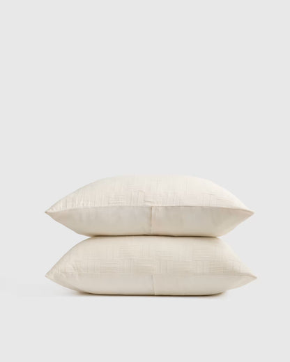 Checkered Matelasse Sham Set - US 5751