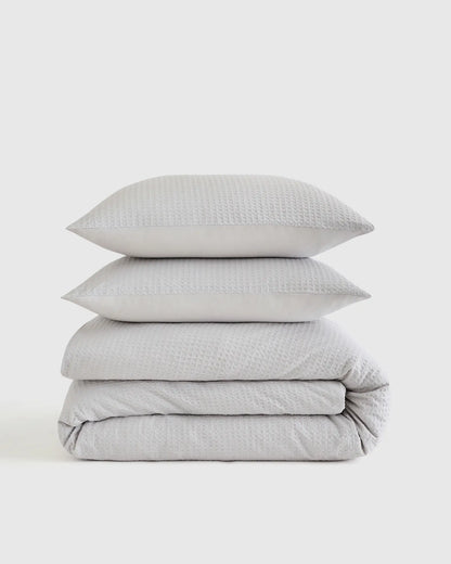 Organic Luxe Honeycomb Duvet Cover Set - US 5049