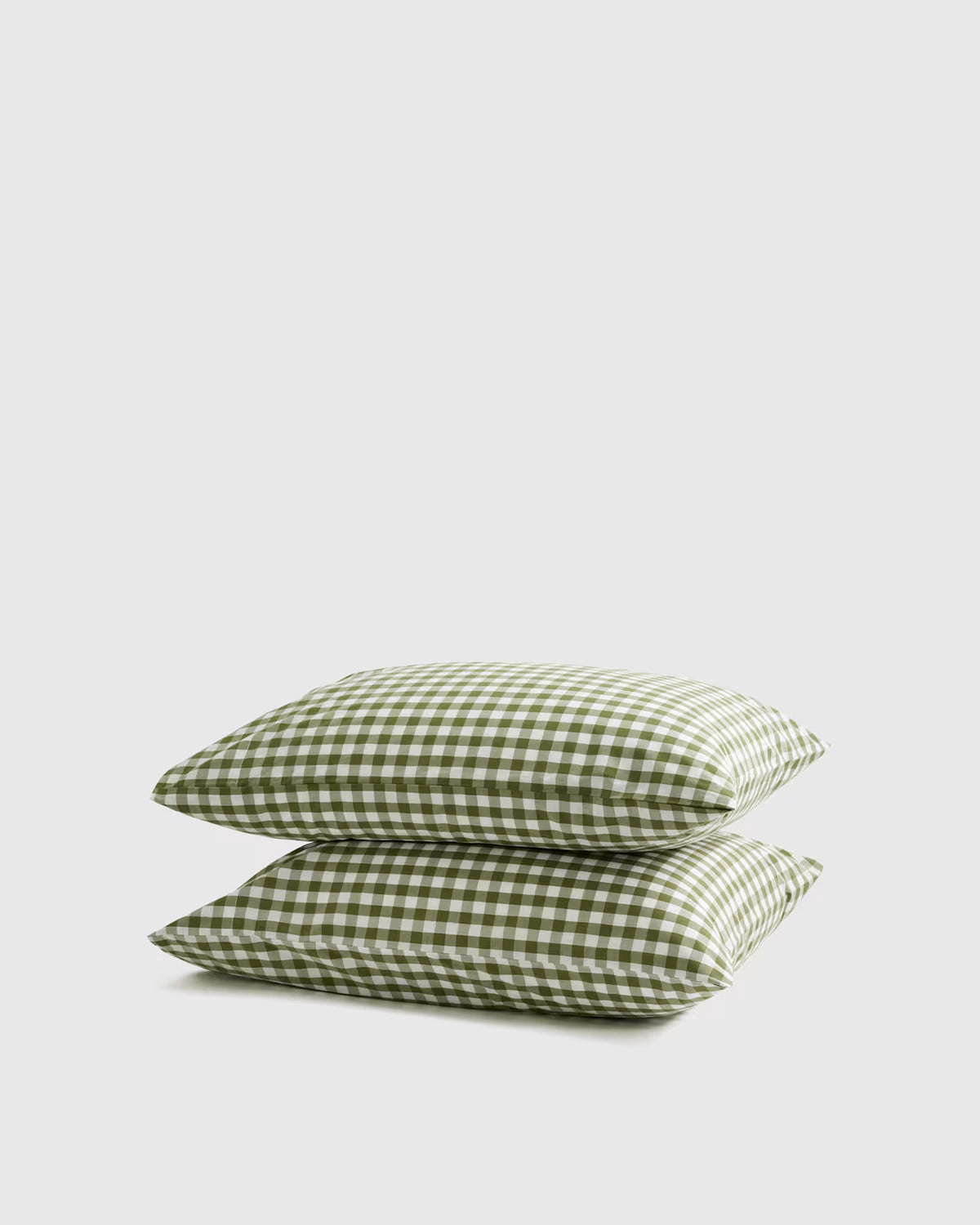 Organic Crisp Percale Gingham Pillowcase Set - US 5355