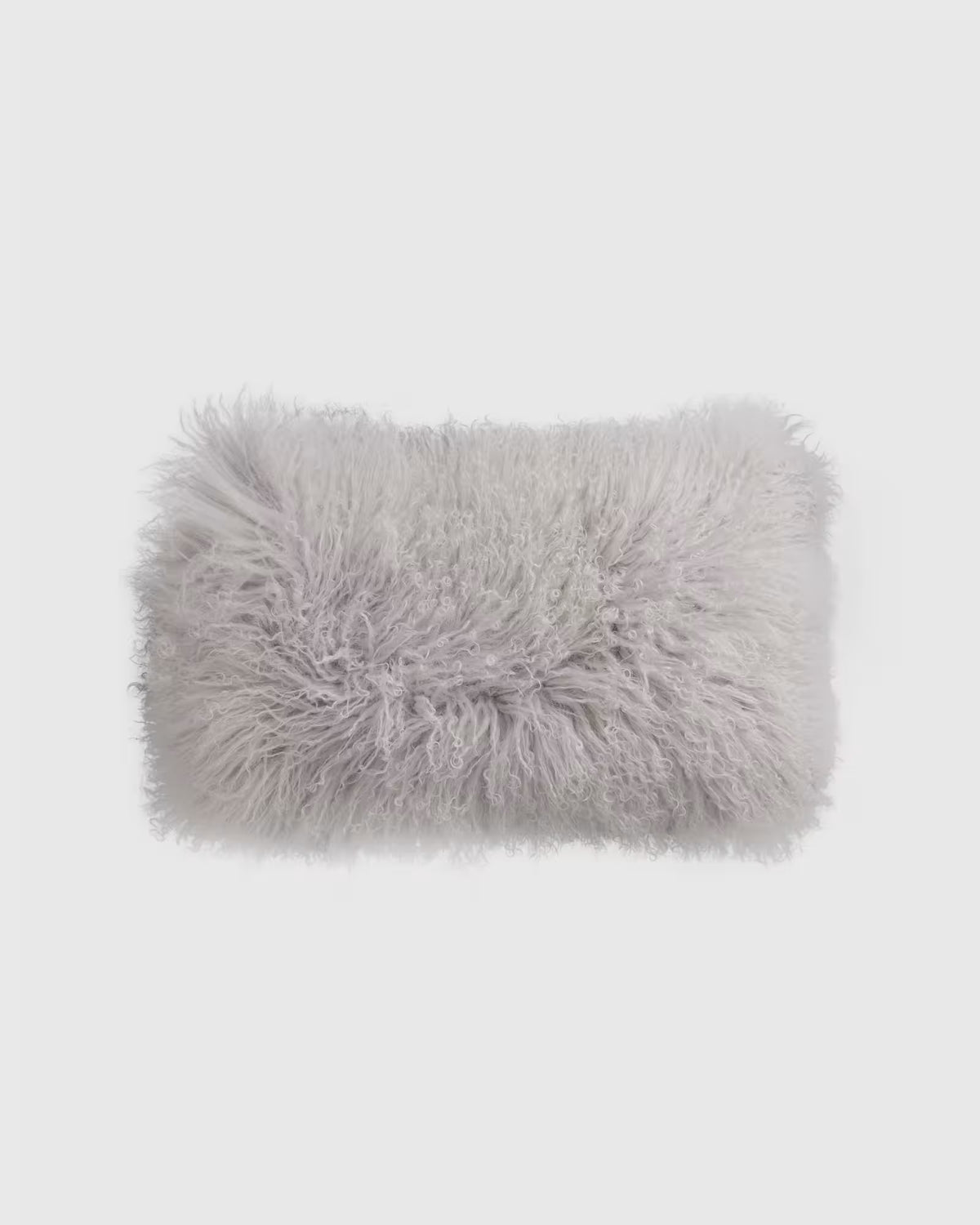 Luxe Mongolian Lamb Lumbar Pillow Cover - US 7539