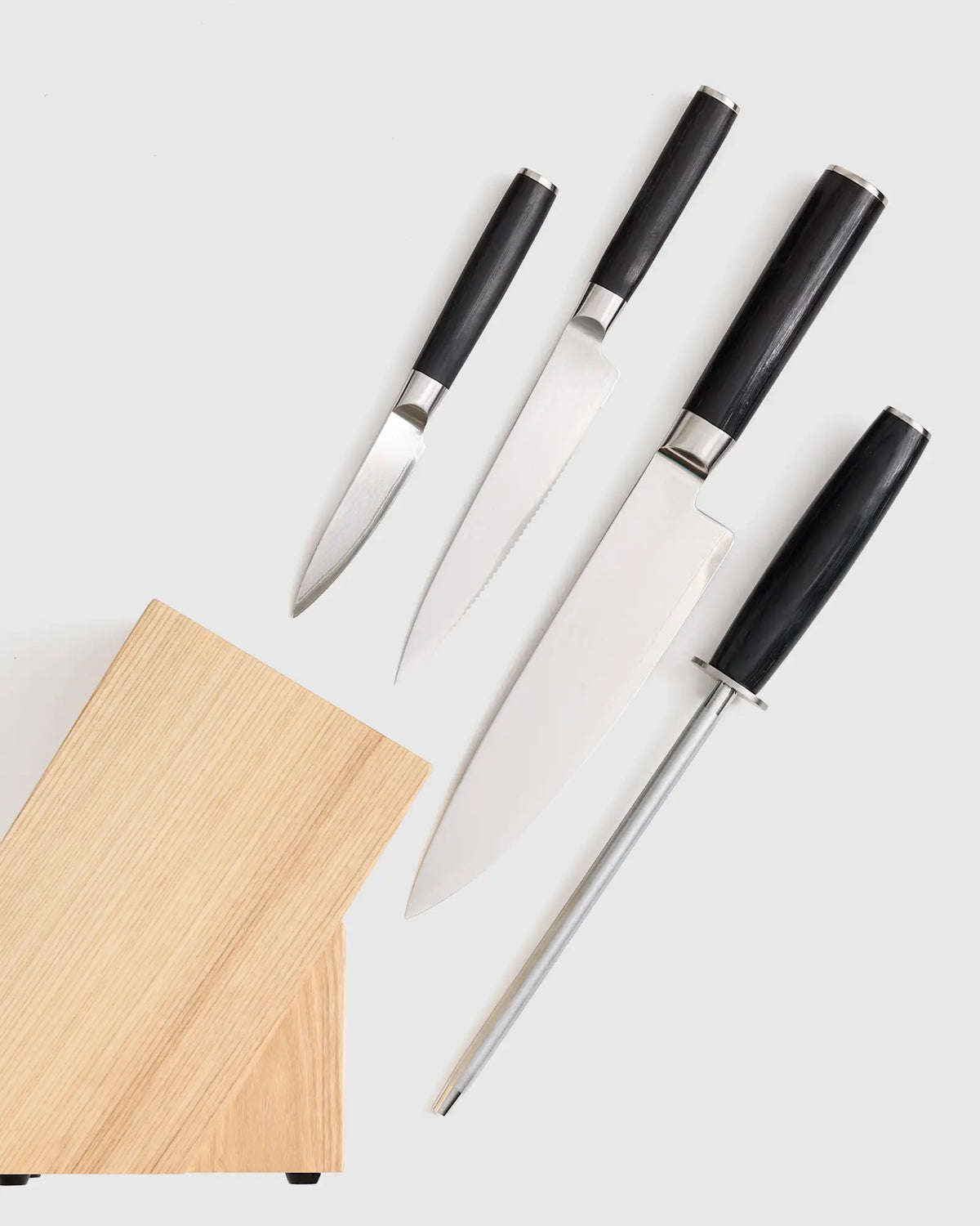 Japanese Damascus Steel Knife Block Set - US 0110