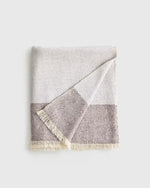Silk Cashmere Striped Boucle Throw - US 9773