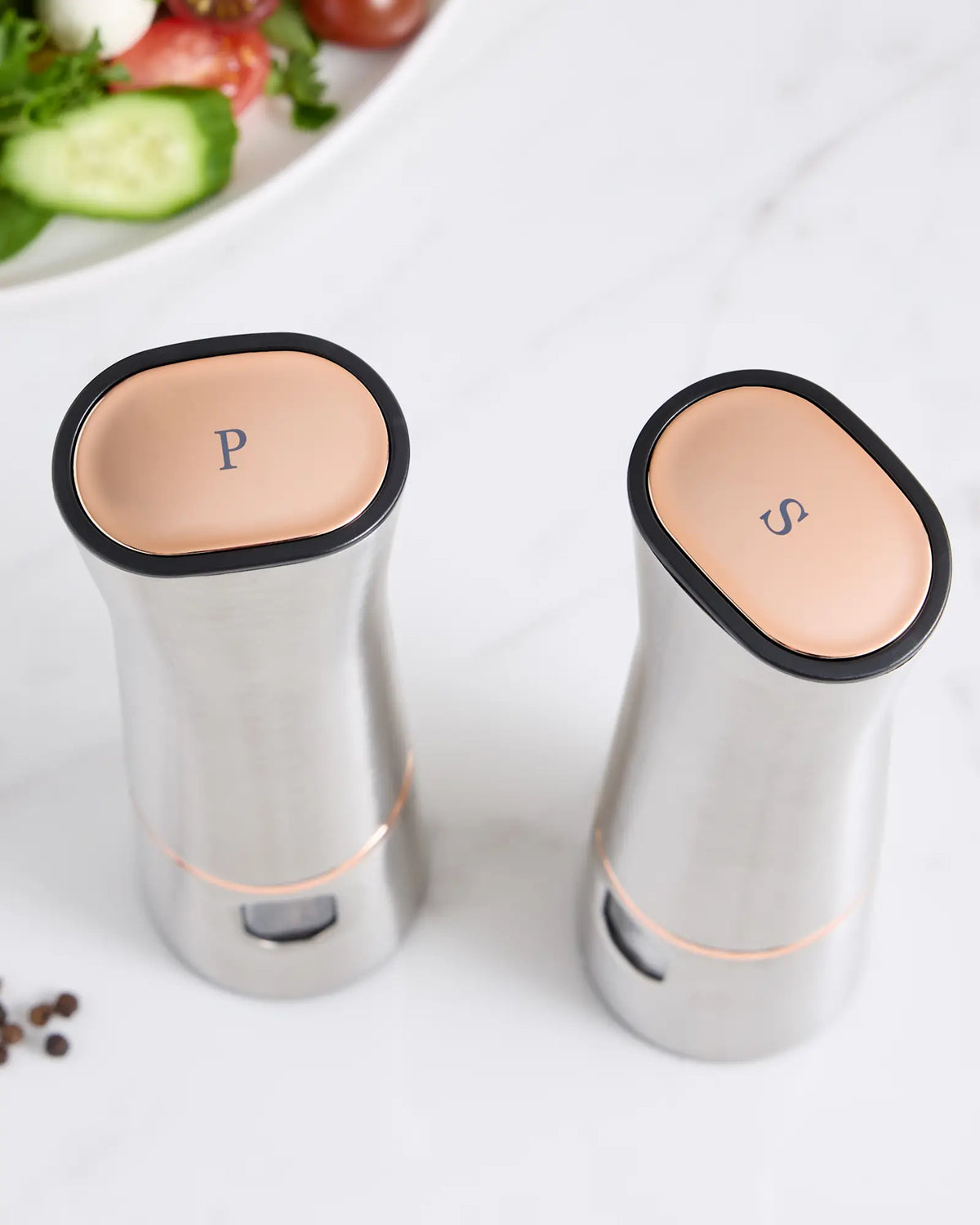 Stainless Steel Electric Pepper Mill - US 7946