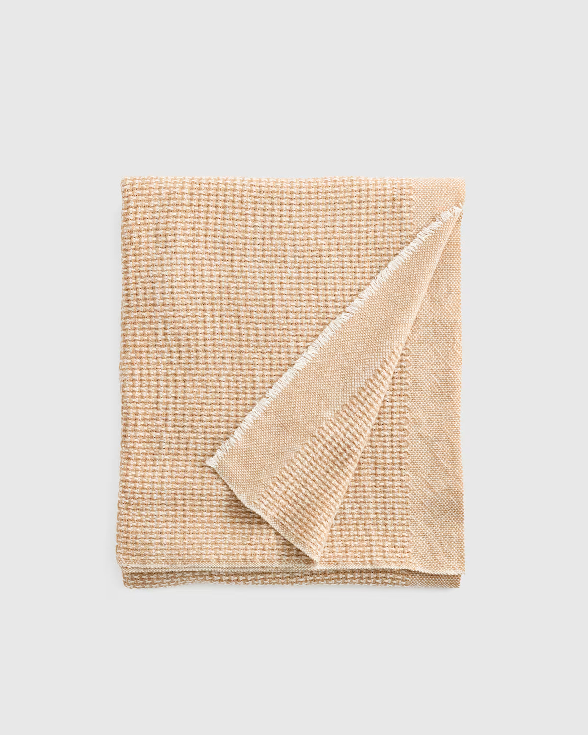 Lightweight Cashmere Wool Patterned Throw - US 6048
