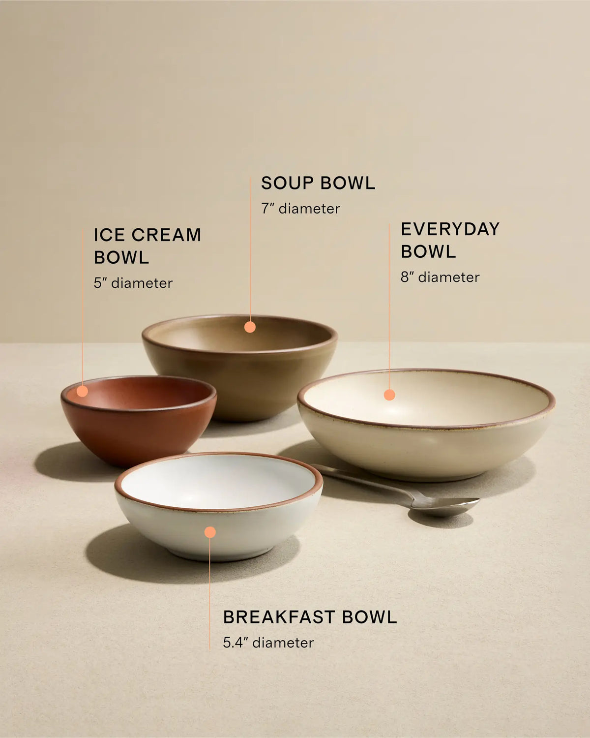 Ice Cream Bowl, Set of 4 by East Fork - US 9961